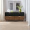 Armen Living Amigo Black Veneer and Walnut Wood Buffet LCAGBUWA - alternate 7